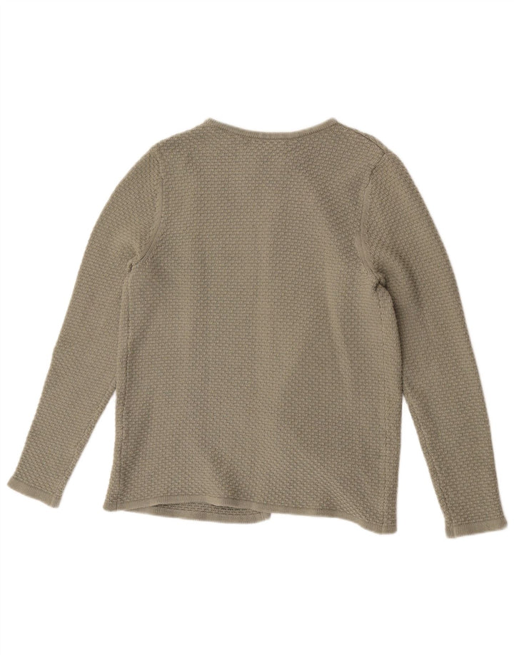 Crew Clothing Suéter tipo cárdigan abierto para mujer Reino Unido 14 Algodón verde medio