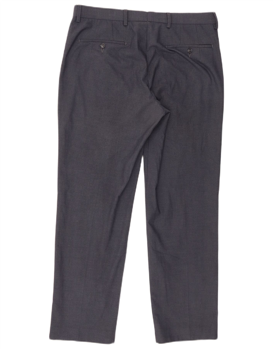 Marks & Spencer Pantalones casuales rectos a medida para hombre W34 L29 Azul