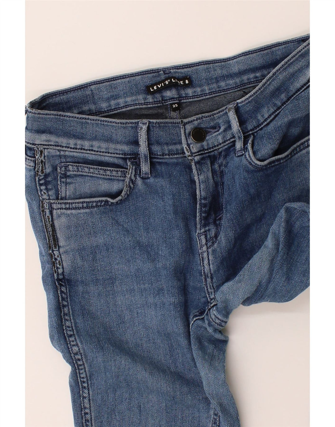LEVI'S Womens Skinny Jeans W25 L26 Blue Cotton Vintage Levi's and Second-Hand Levi's from Messina Hembry 
