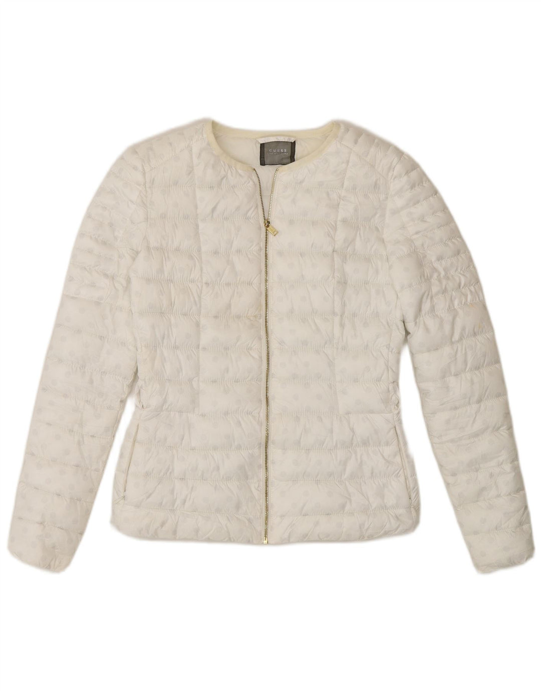 Guess Chaqueta acolchada para mujer UK 6 XS Poliéster con lunares blancos