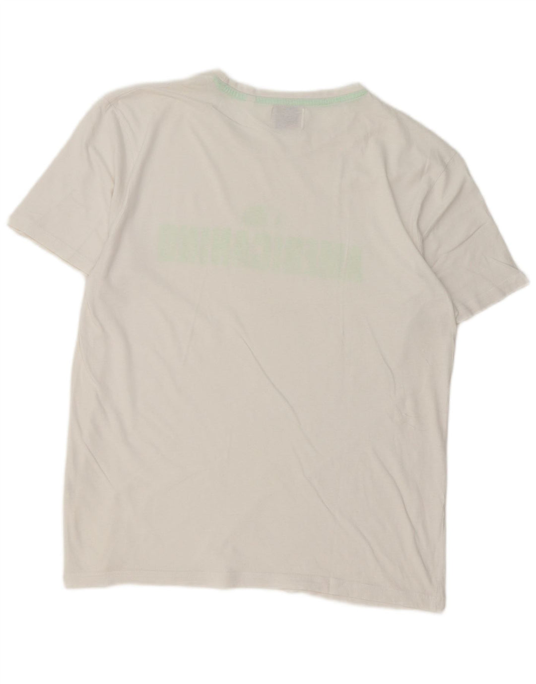 Americanino Mens Regular Graphic Camiseta Top Medio Algodón Blanco