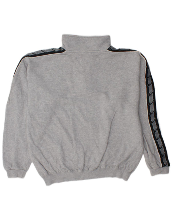Asics Hombre Loose Fit Graphic Sudadera Jumper Gris Medio Colorblock