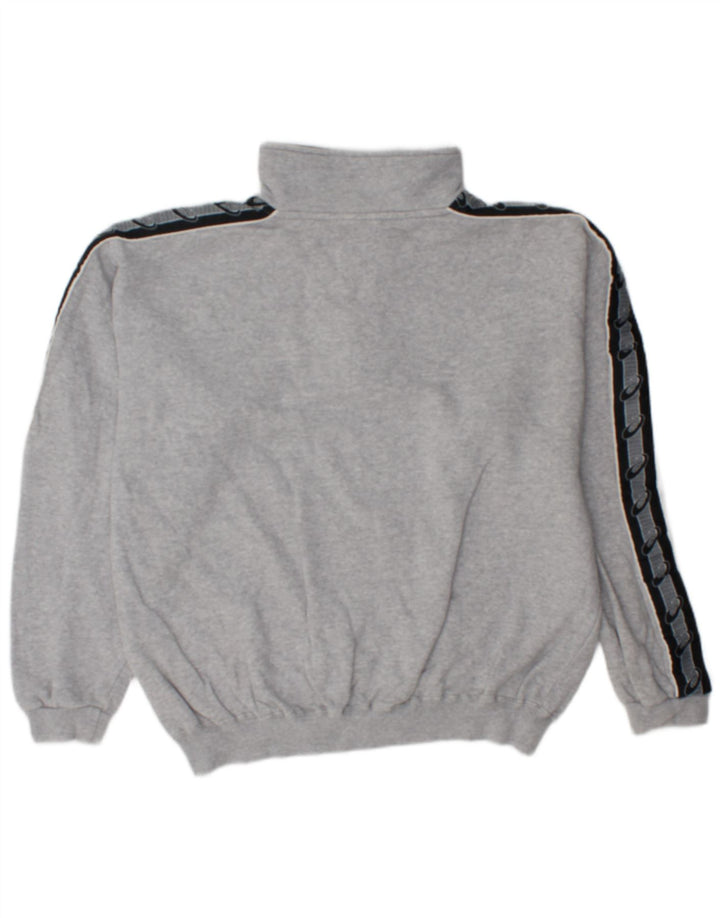 Asics Hombre Loose Fit Graphic Sudadera Jumper Gris Medio Colorblock