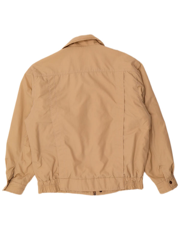 Vintage hombres chaqueta bomber militar Reino Unido 42 XL Beige