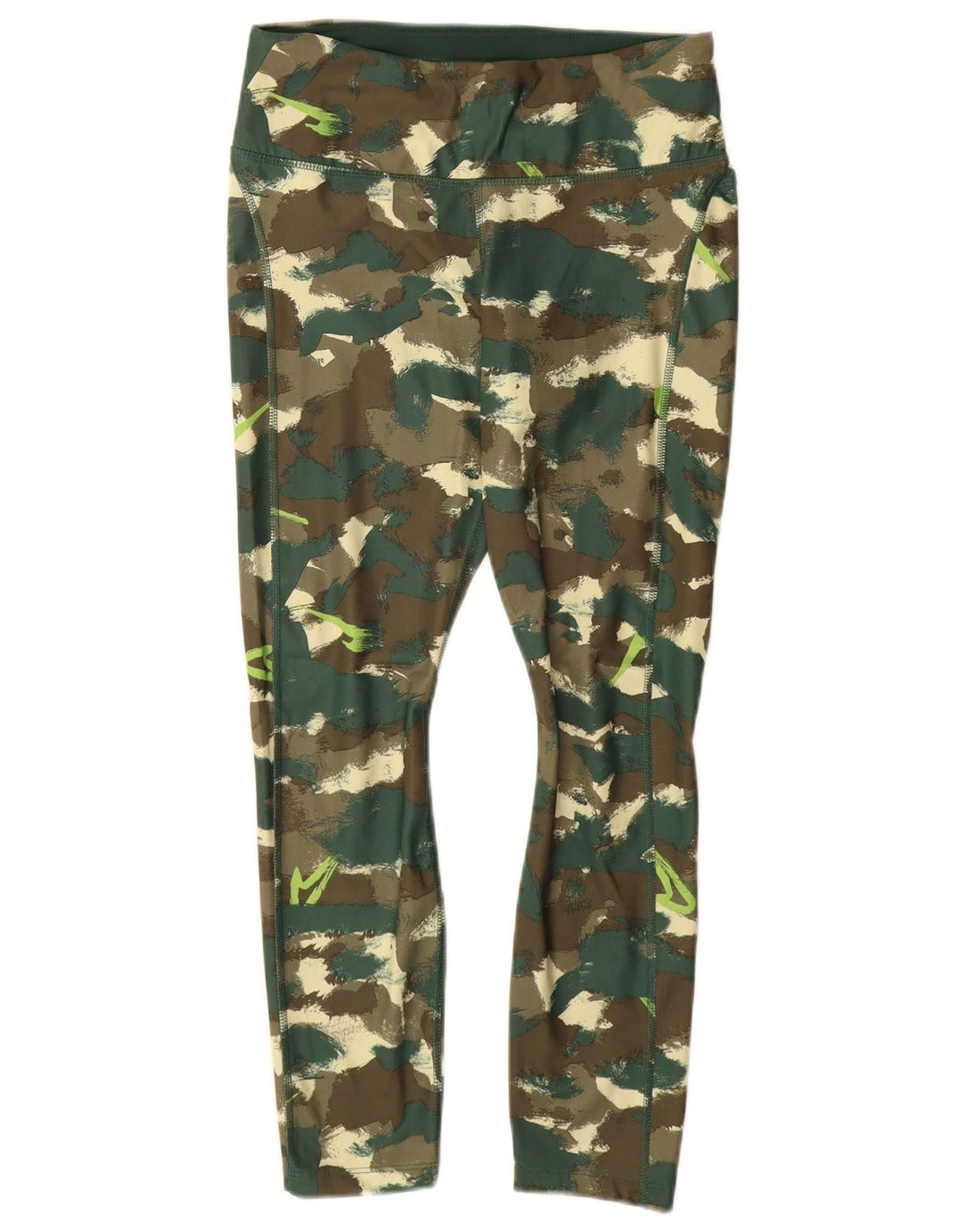 NIKE Leggings Dri Fit para mujer Reino Unido 12 Poliéster de camuflaje verde medio