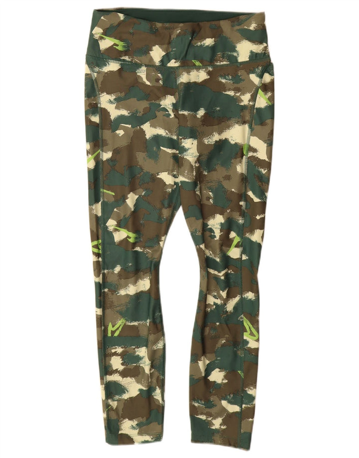 NIKE Leggings Dri Fit para mujer Reino Unido 12 Poliéster de camuflaje verde medio