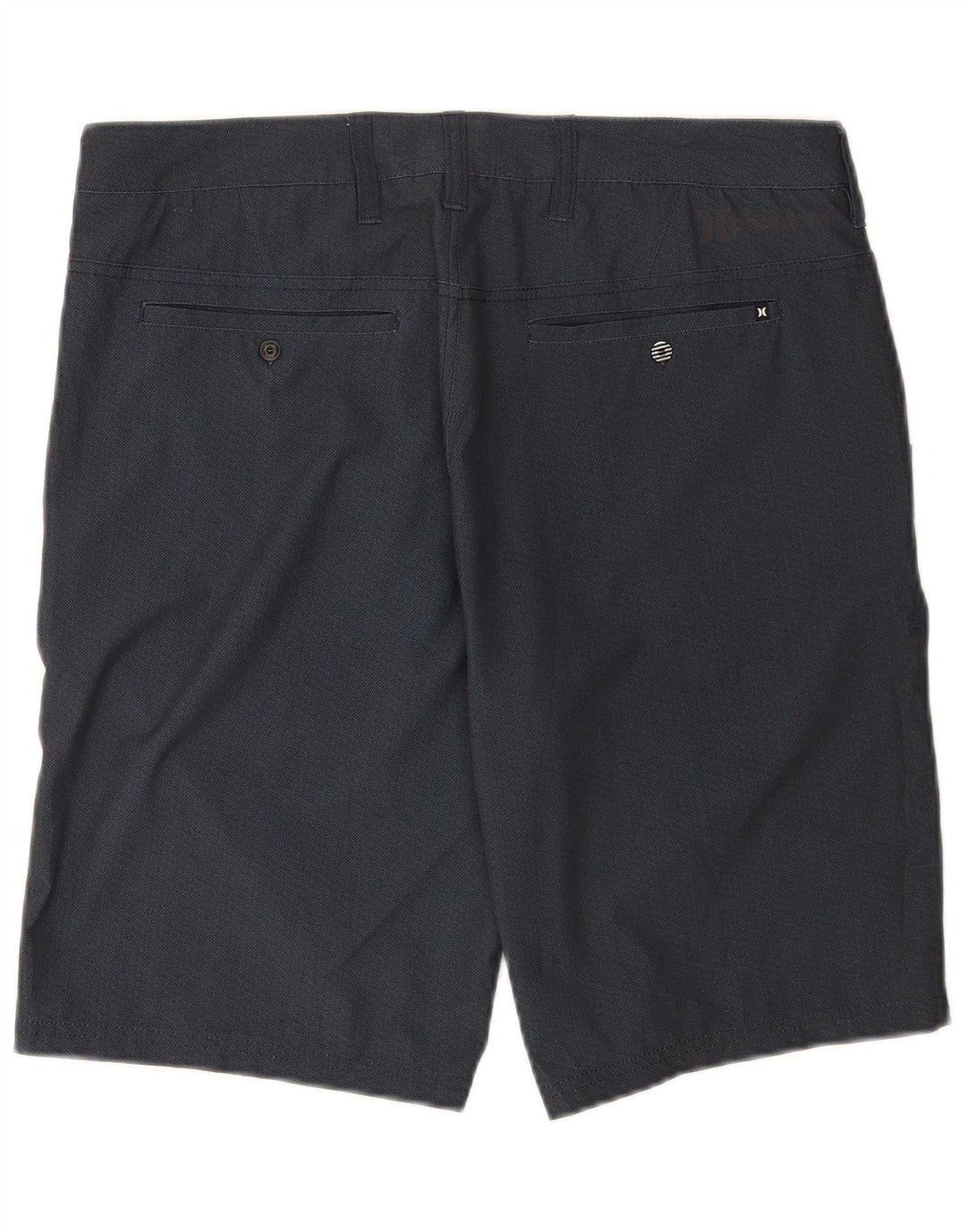 Hurley Pantalones cortos chinos para hombre W32 Poliéster azul marino mediano