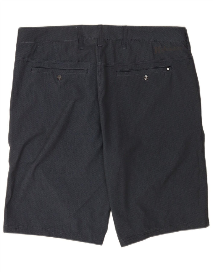 Hurley Pantalones cortos chinos para hombre W32 Poliéster azul marino mediano