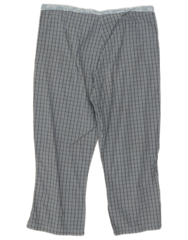 Pantalones capri para mujer Think Pink W32 L21 Blue Check