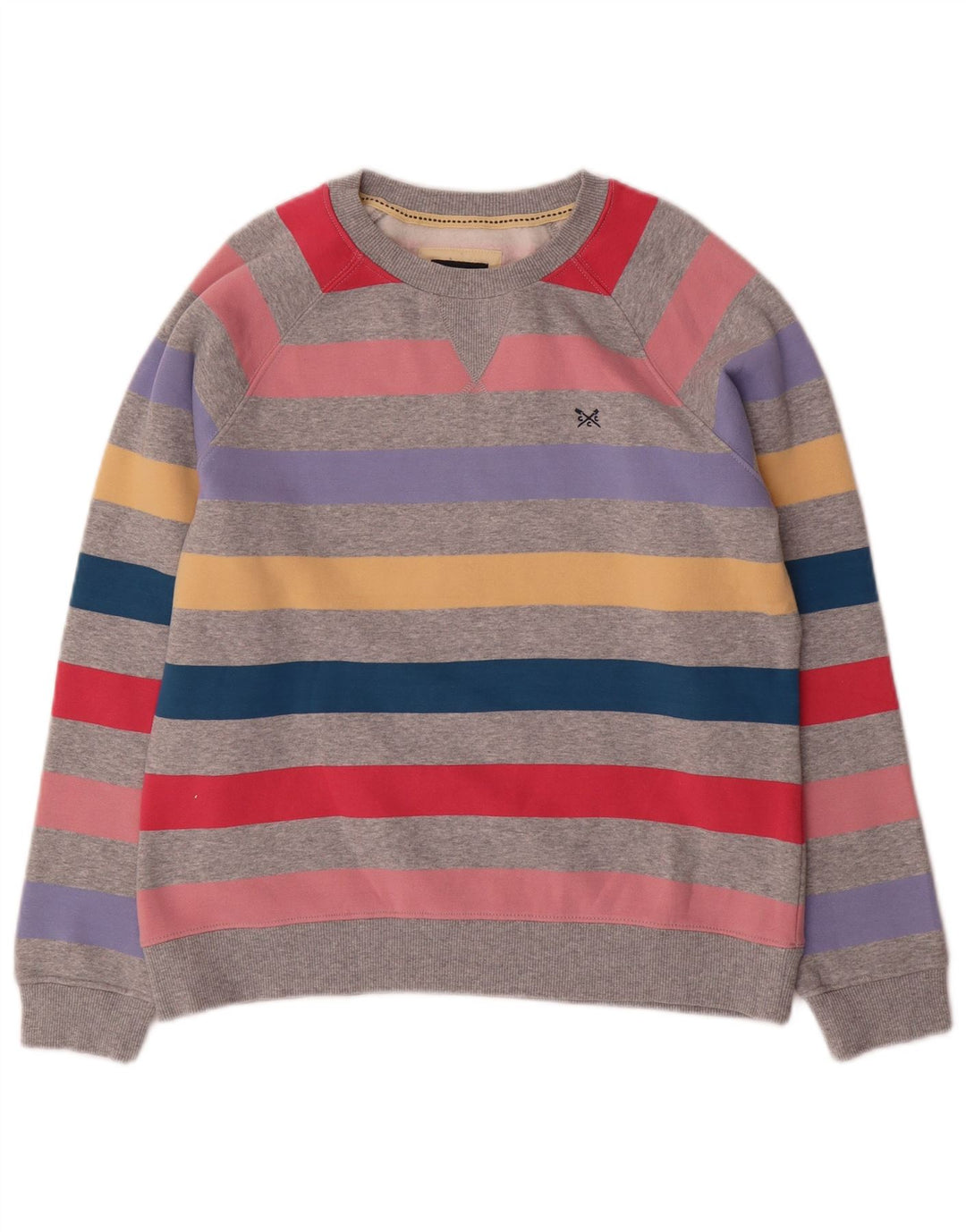 CREW CLOTHING Sudadera para mujer Jumper UK 10 Small Multicolor Rayas