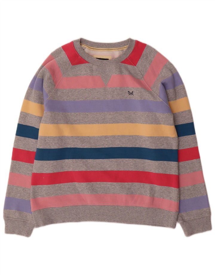 CREW CLOTHING Sudadera para mujer Jumper UK 10 Small Multicolor Rayas