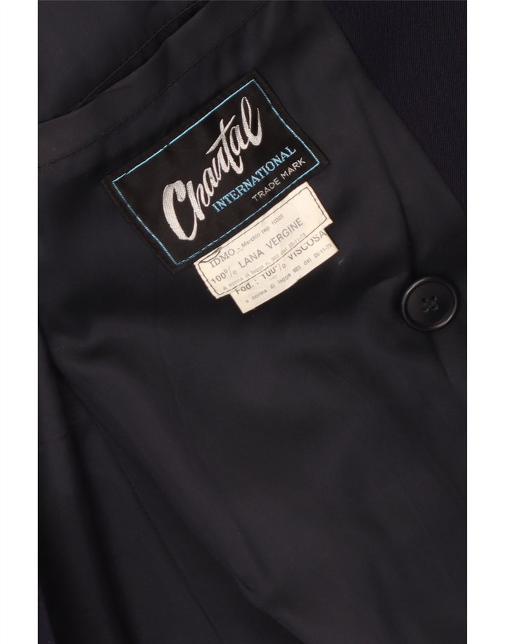 Gabardina Chantal para mujer Reino Unido 12 Lana virgen azul marino mediana