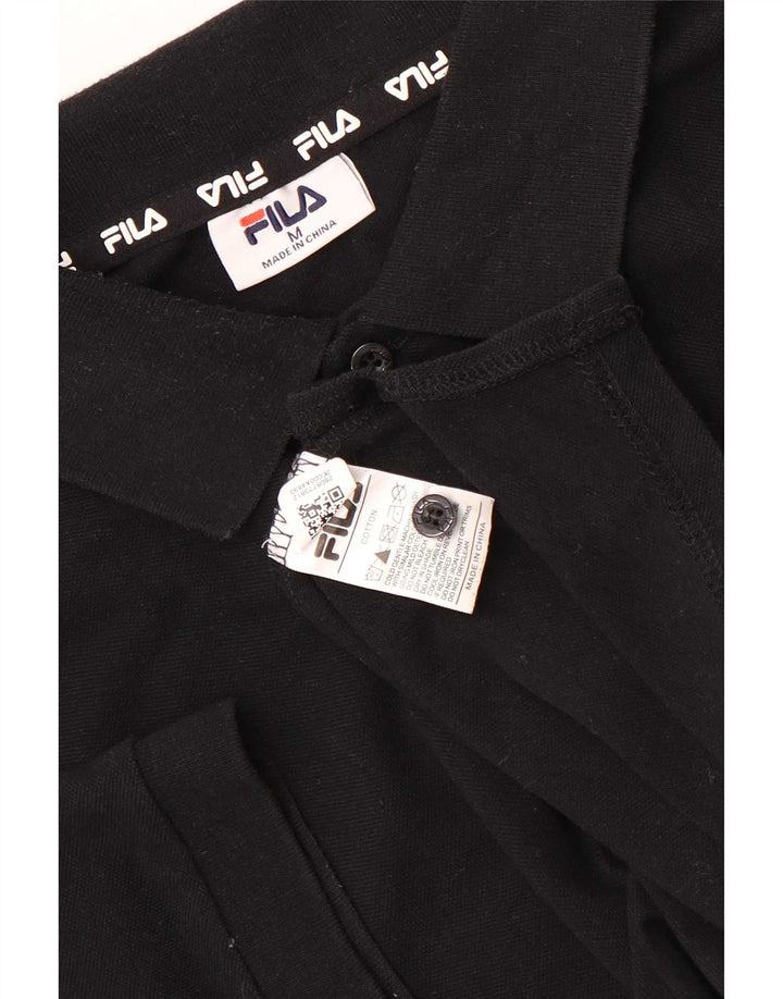 Fila Polo Hombre Algodón Negro Mediano