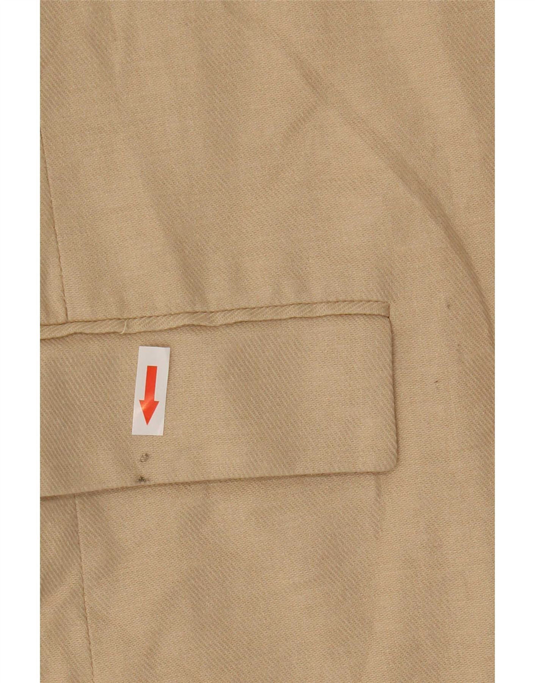 Zara Mujer Chaqueta Americana Abierta Manga 3/4 UK 42 Medium Beige