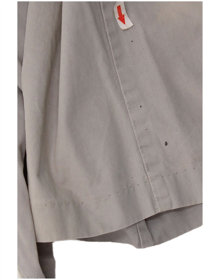 French Connection Pantalones cortos chinos para hombre W34 Algodón gris grande