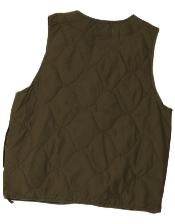 Nike Chaleco acolchado Therma-Fit para hombre UK 36 Small Caqui Nylon
