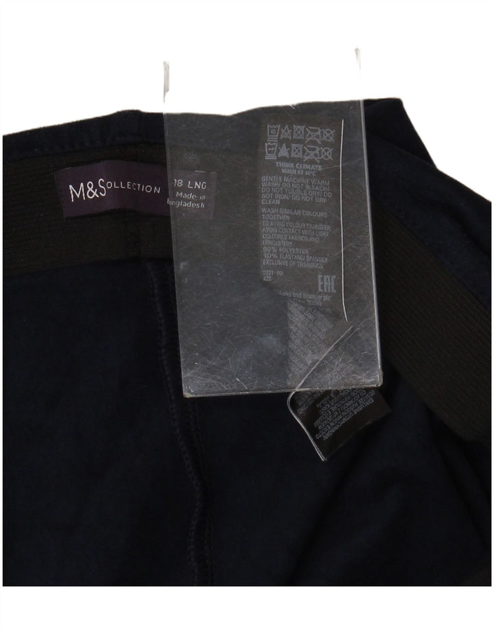 Marks & Spencer Leggings para mujer UK 40 XL Poliéster azul marino