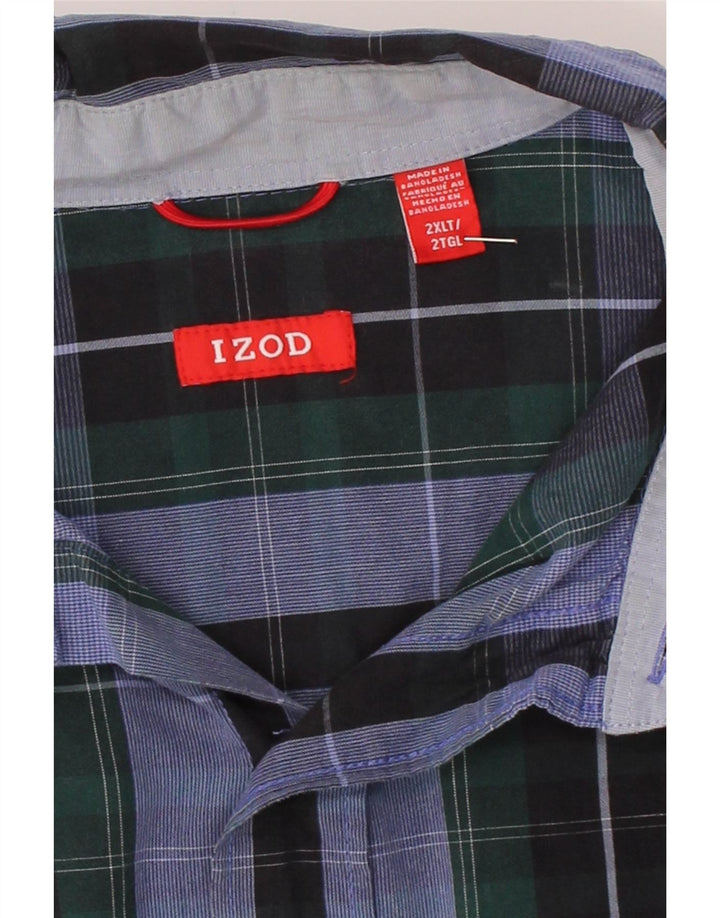 IZOD Mens Shirt 2XL Green Check Vintage Izod and Second-Hand Izod from Messina Hembry 