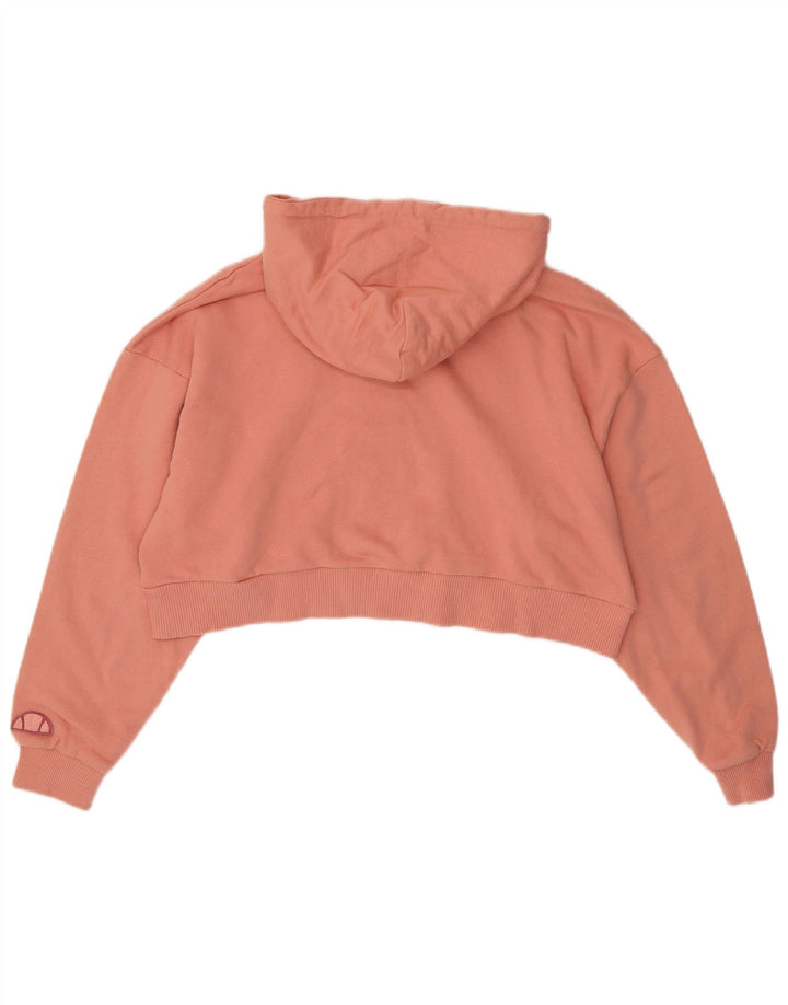 ELLESSE Jersey con capucha extragrande para mujer UK 8 Small Pink Cotton