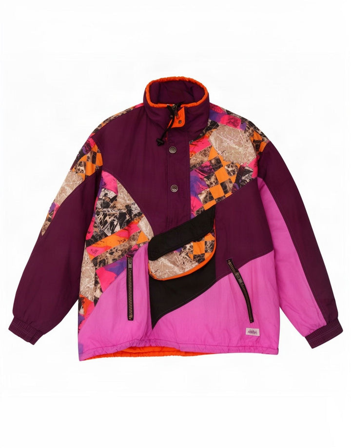 Hibernia Chaqueta de esquí tipo jersey para hombre UK 46/48 2XL Bloque de color multicolor