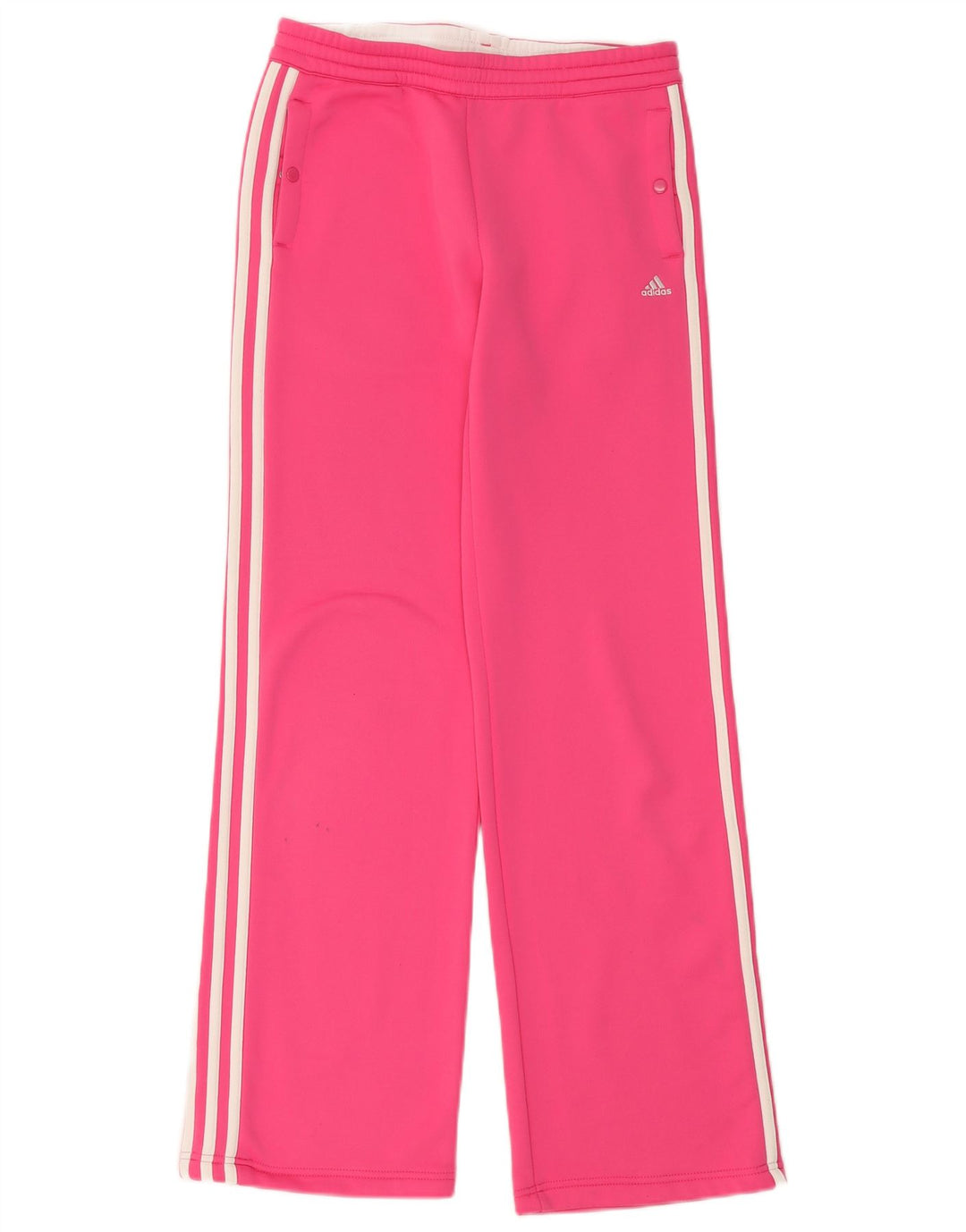 Adidas Pantalones de chándal rectos para mujer UK 10 Small Pink Poliéster