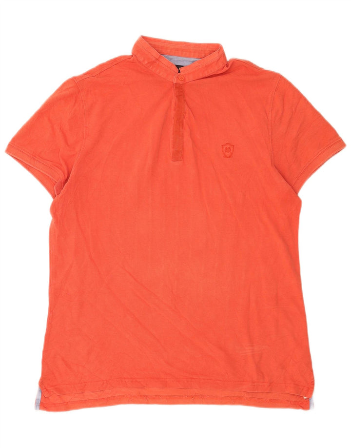 Polo Massimo Dutti Hombre Algodón Naranja Medio