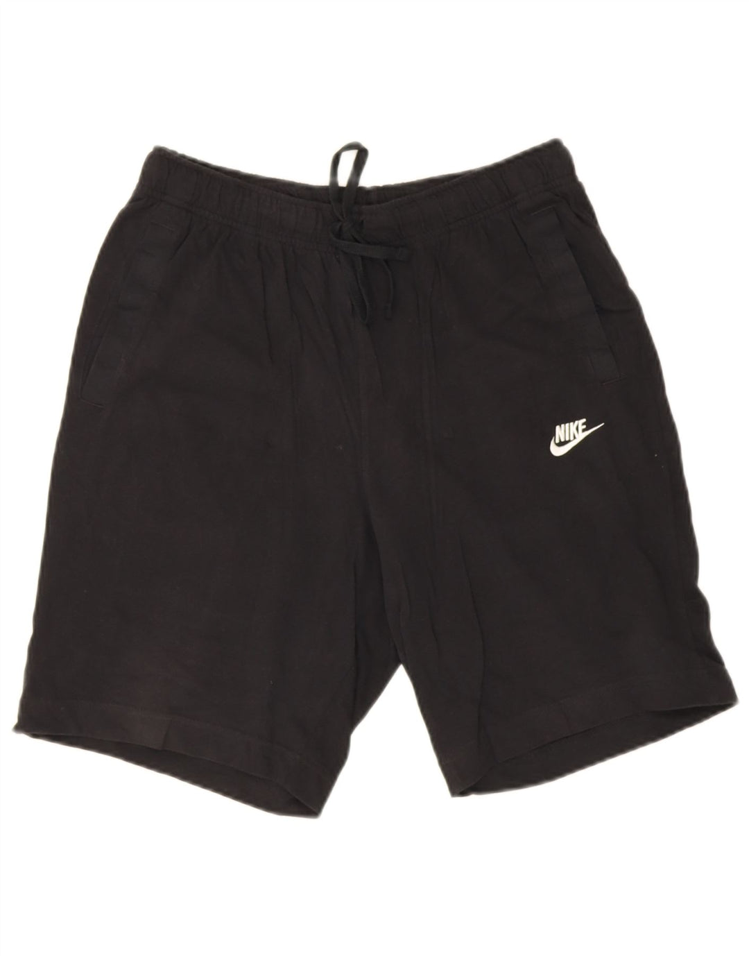 Pantalones cortos deportivos Nike para hombre de algodón negro mediano