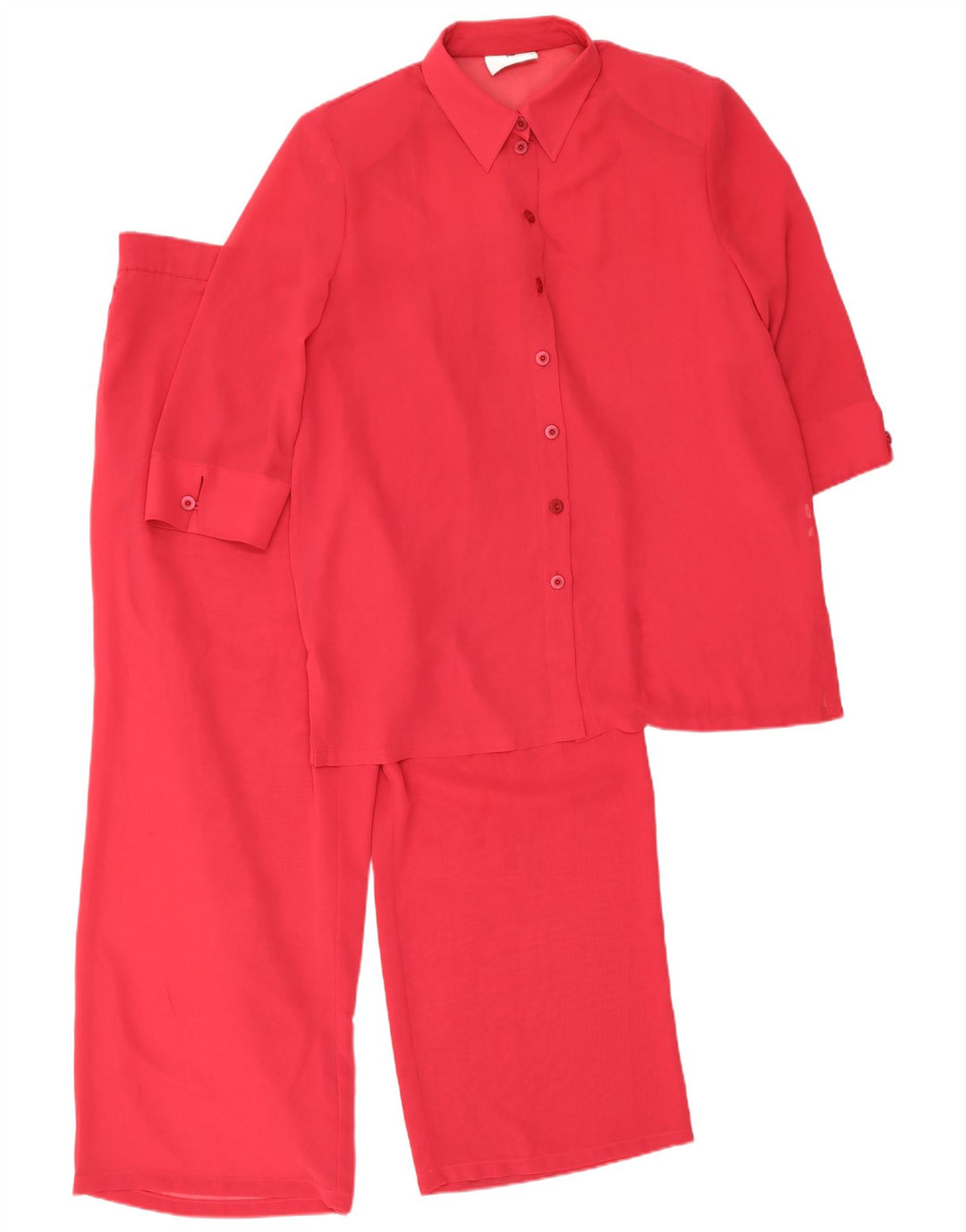 Frankenwalder Conjunto de 2 piezas de manga 3/4 para mujer EU 44 XL W34 L27 Poliéster rojo