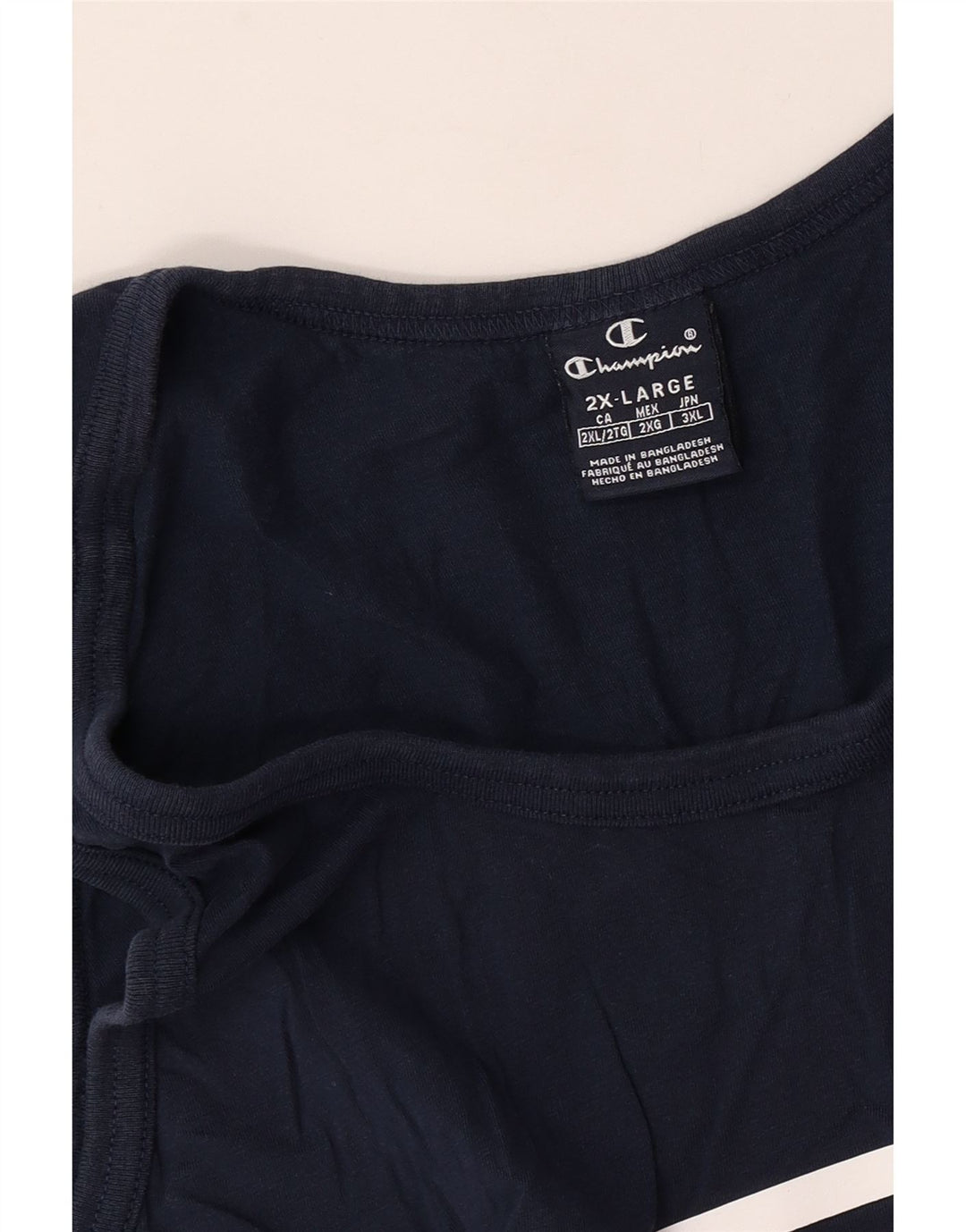 Champion Chaleco para hombre Top 2XL Azul marino a rayas