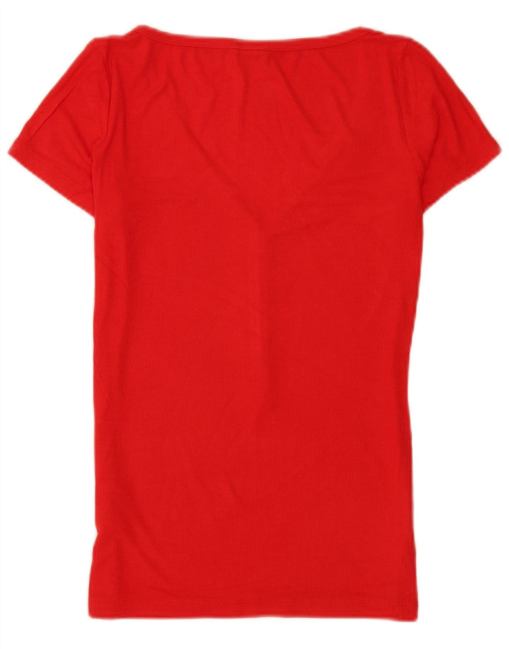 Guess Camiseta para mujer Top UK 8 Small Red Rayon
