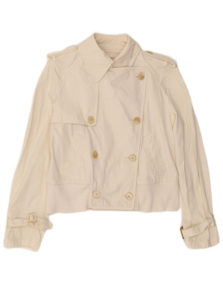 Chaqueta militar corta para mujer Red Valentino IT 42 Medium Off White