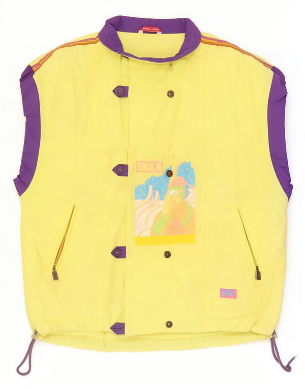 Chaleco gráfico Skila para hombre IT 50 Large de algodón con bloques de color amarillo