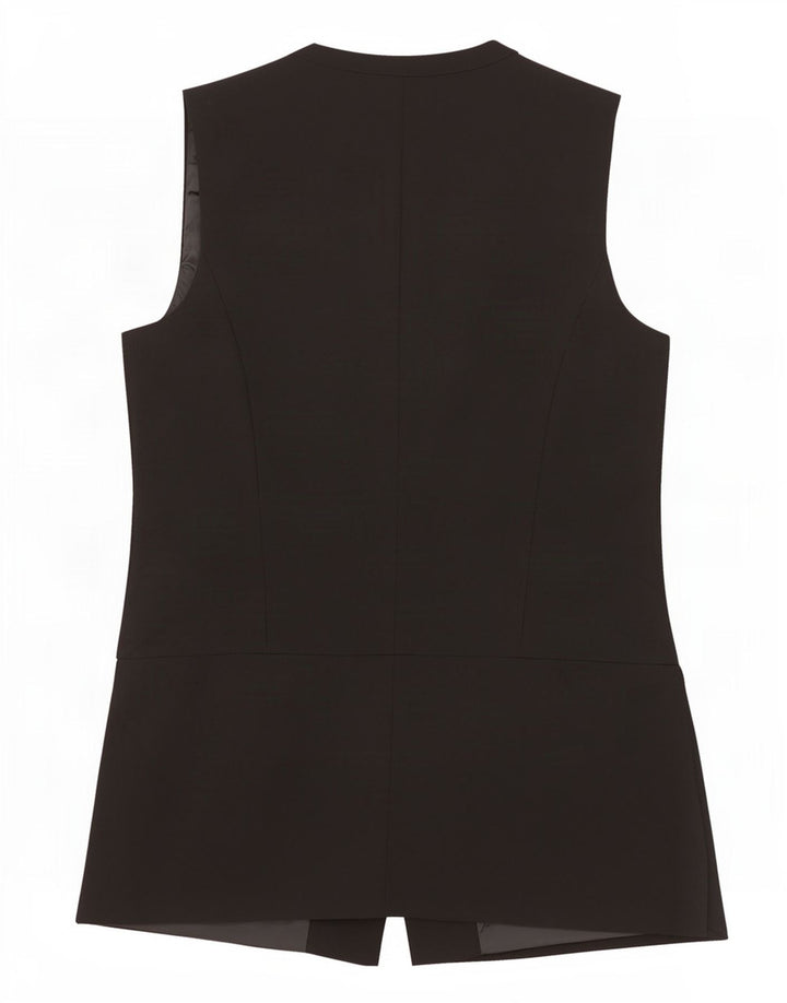Marks & Spencer Chaleco para mujer UK 44 Mediano Negro Poliéster
