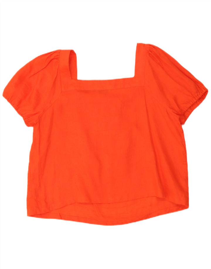 Blusa Boden para mujer UK 20 2XL Lino naranja