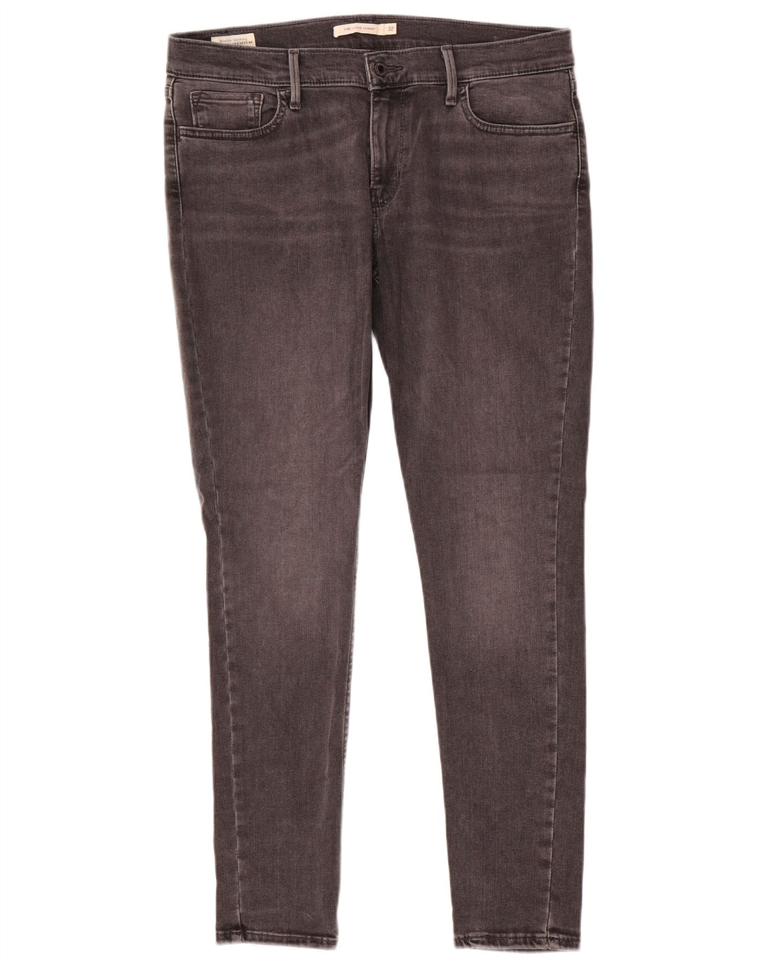 LEVI'S Vaqueros súper ajustados 710 para mujer W32 L30 Algodón gris