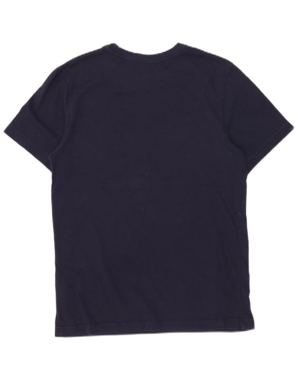 Nike Dri Fit Graphic Camiseta para hombre, talla pequeña, algodón azul marino