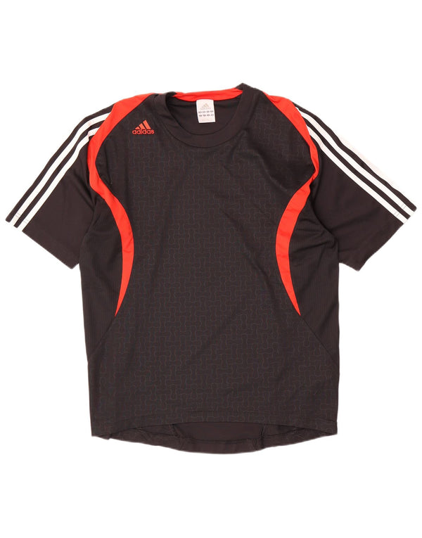 Adidas Hombre Camiseta Top Small Negro Colorblock Poliéster