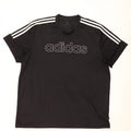 Adidas Mens Climalite Graphic Camiseta Top 2XL Negro Poliéster