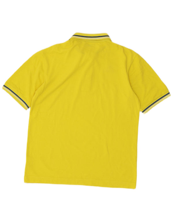Polo Kappa Hombre De Algodón Amarillo Medio