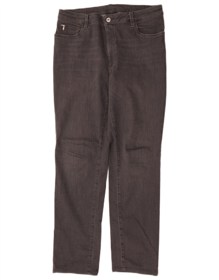 Vaqueros Trussardi Mujer Rectos W36 L29 Gris Algodón