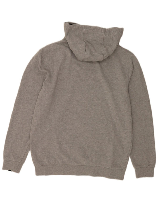 Ellesse Jersey con capucha para hombre, talla grande, algodón gris