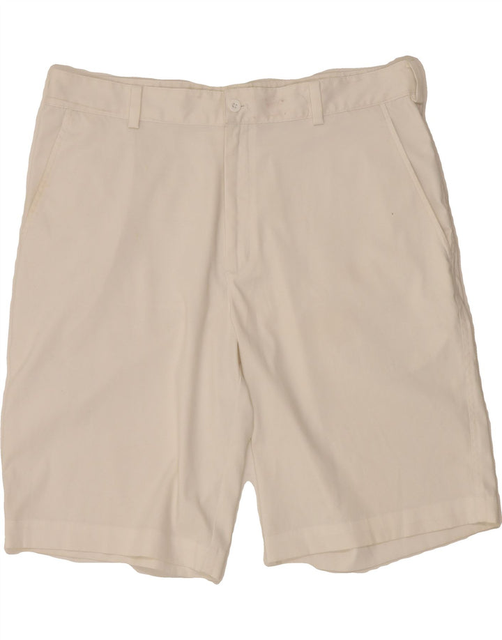 NIKE Mens Dri Fit Chino Shorts W36 Large  White Polyester Vintage Nike and Second-Hand Nike from Messina Hembry 
