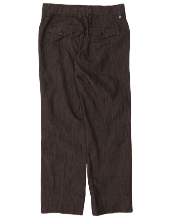Lee Pantalones casuales rectos para mujer US 8 Medium W30 L29 Gris Algodón