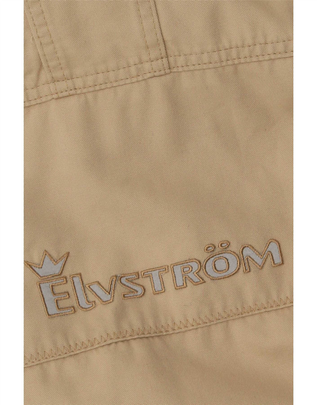 Elvstrom Abrigo cortavientos para hombre IT 46 Small Beige Algodón