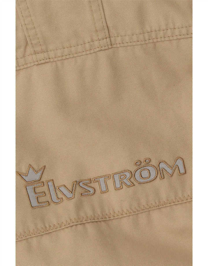 Elvstrom Abrigo cortavientos para hombre IT 46 Small Beige Algodón