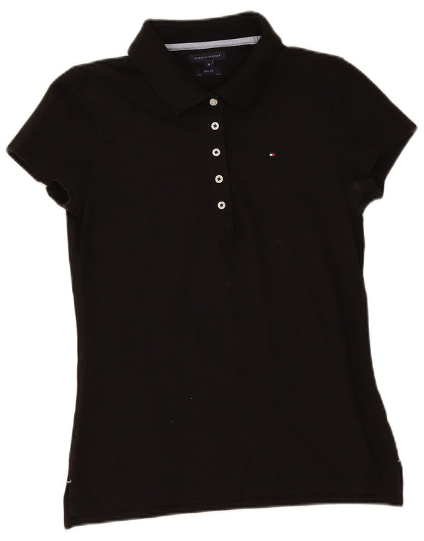 Tommy Hilfiger Polo Slim Fit para Mujer UK 42 Mediano Negro