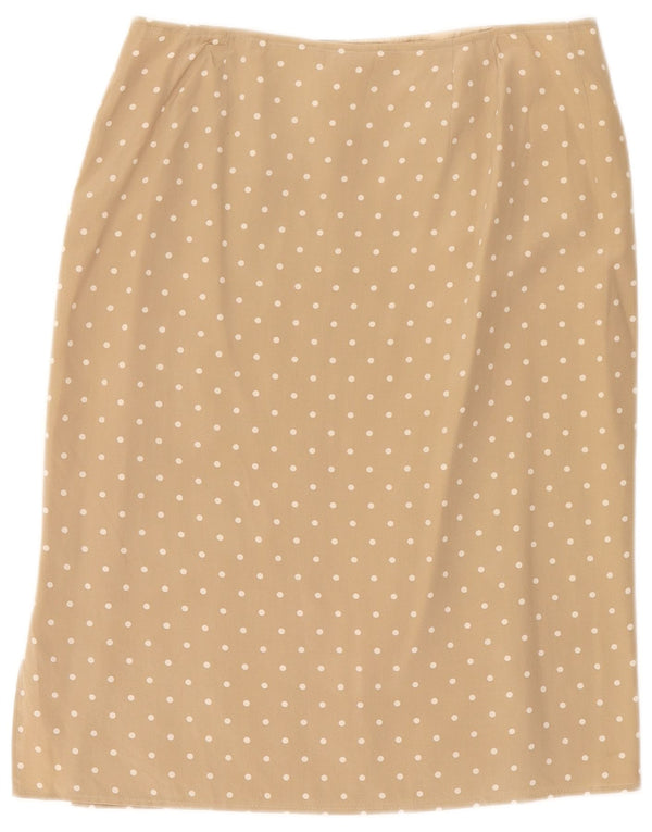 Falda lápiz para mujer Max Mara UK 12 Medium W30 Lunares beige