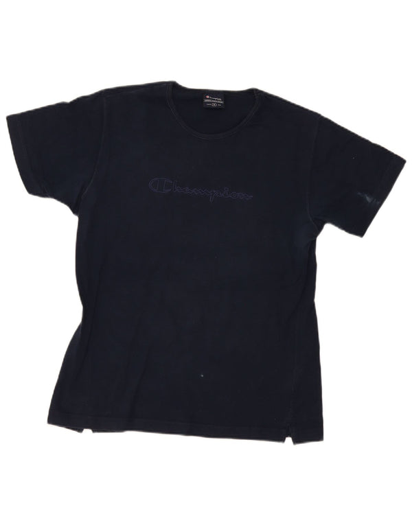 Champion Camiseta gráfica para mujer Top UK 44 Medium Azul marino Algodón