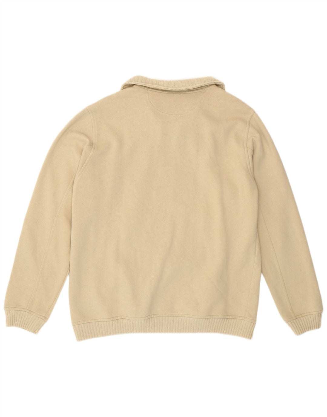 Champion Sudadera Con Cremallera Y Cuello Para Hombre Jersey Grande De Algodón Beige
