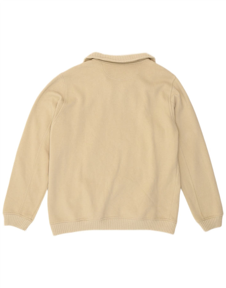 Champion Sudadera Con Cremallera Y Cuello Para Hombre Jersey Grande De Algodón Beige